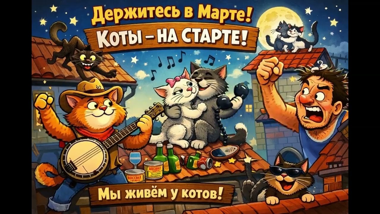 😹 МАРТОВСКИЕ КОТЫ 2026 — ХИТ ГИМН! «Держитесь в марте! Коты на старте!» B.O. Company