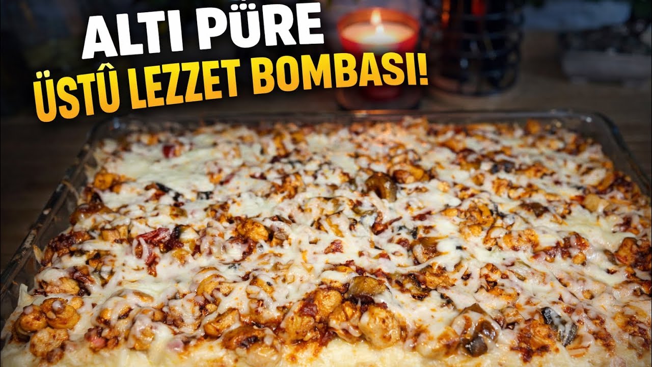 Patates Yatağında Tavuklu Mantarlı Sote – İftara Şerbet Gibi! 😍”