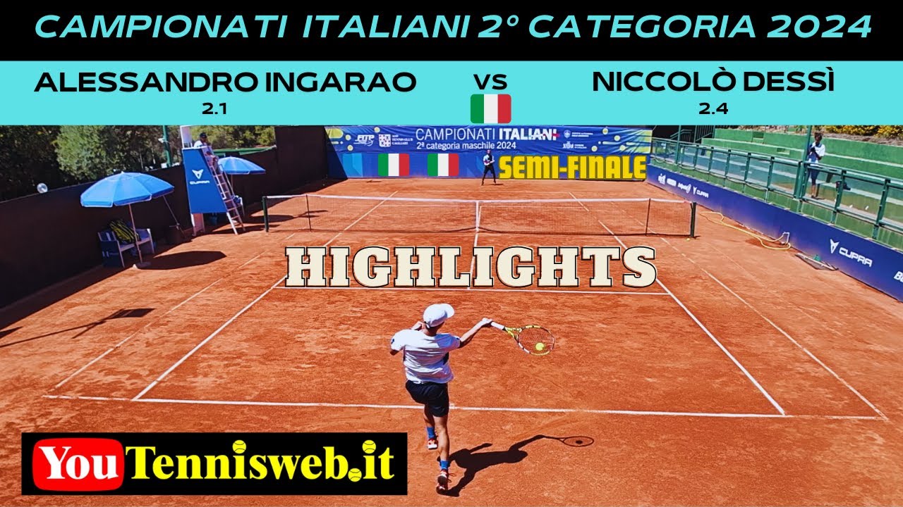 Alessandro Ingarao vs Niccolo Dessi - Semi-finale Campionati Italiani 2° categoria 2024 Tc Cagliari