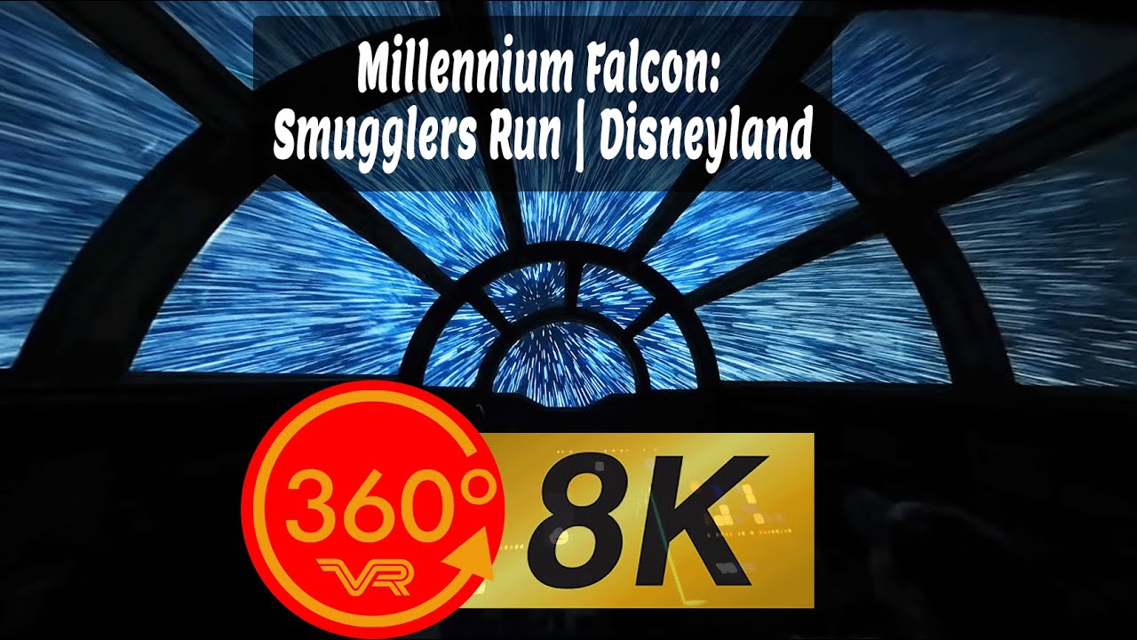 Star Wars Millennium Falcon Smugglers Run 8K 360 VR spatial audio Disneyland