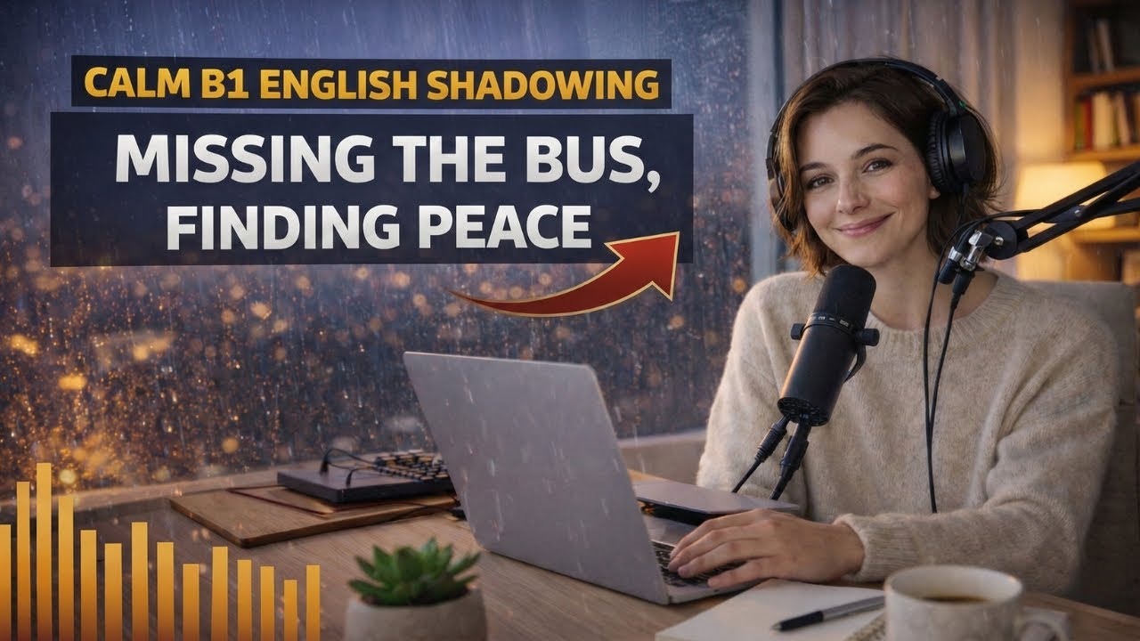 Calm B1 English Shadowing | Missing the Bus, Finding Peace