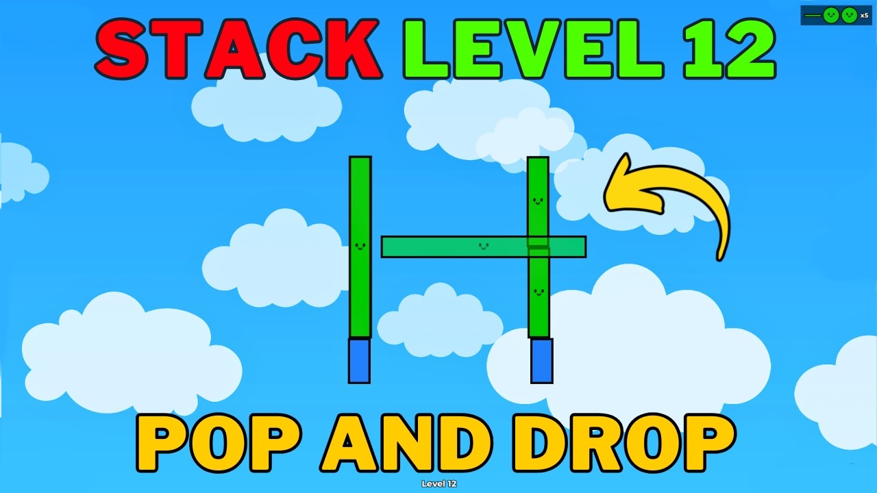 How To Beat Roblox Pop and Drop Stack Pack Level 12 (Full Guide)