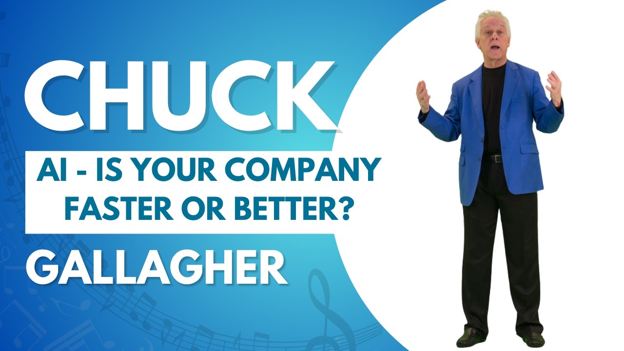 Is AI Making Your Organization Faster or Better? | Chuck Gallagher - AI Ethics Speaker and Author