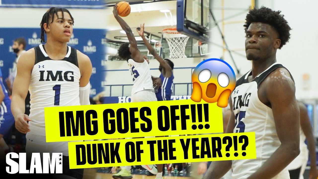 Keyonte George & IMG Academy Put on a DUNK SHOW!! Jarace Walker INSANE Poster?!?