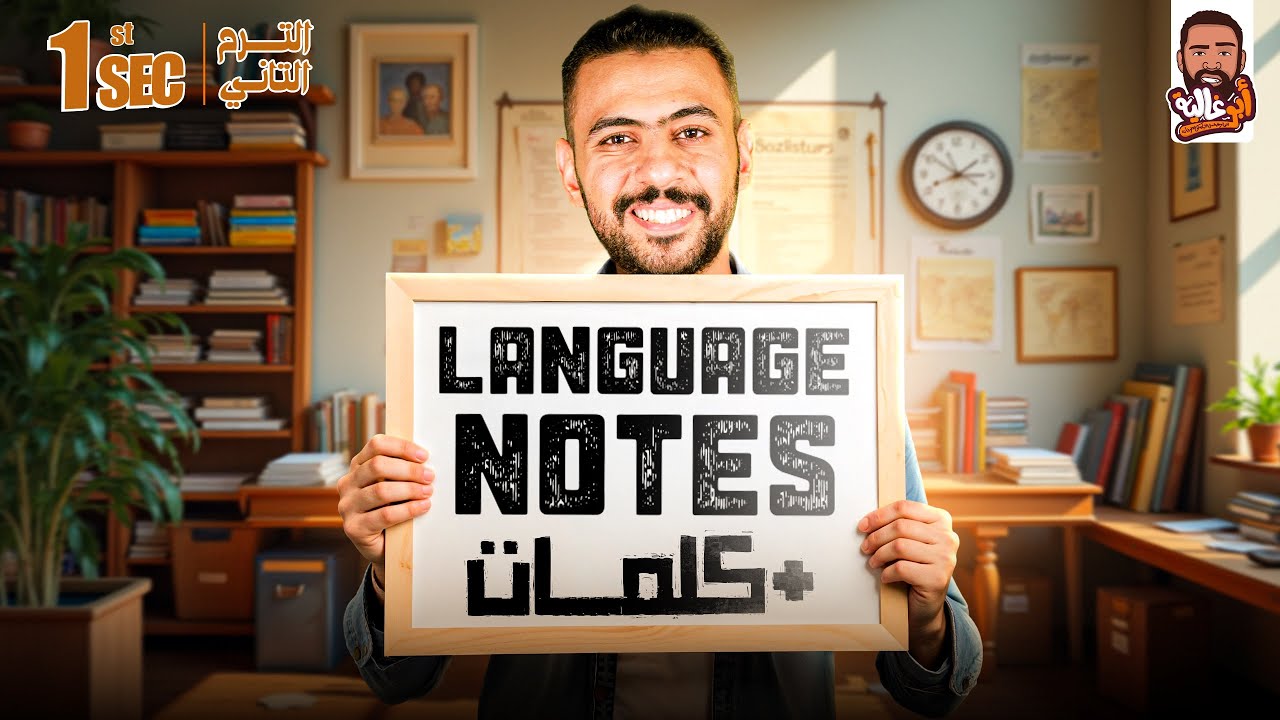 مراجعه نهائيه ١ث الترم التاني - كلمات و language notes - شرح تركات ليله الامتحان االارم التاني