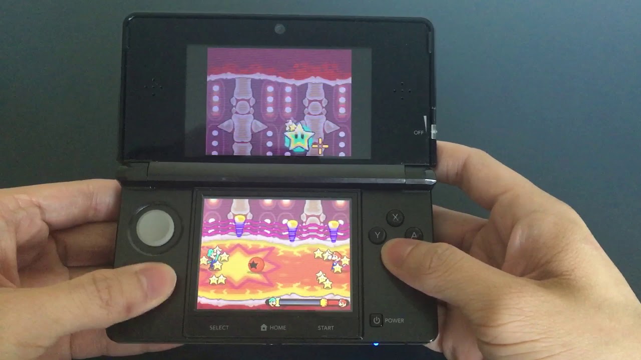 Bowser's Inside Story Dark Star X with level 18 Mario and level 17 Luigi