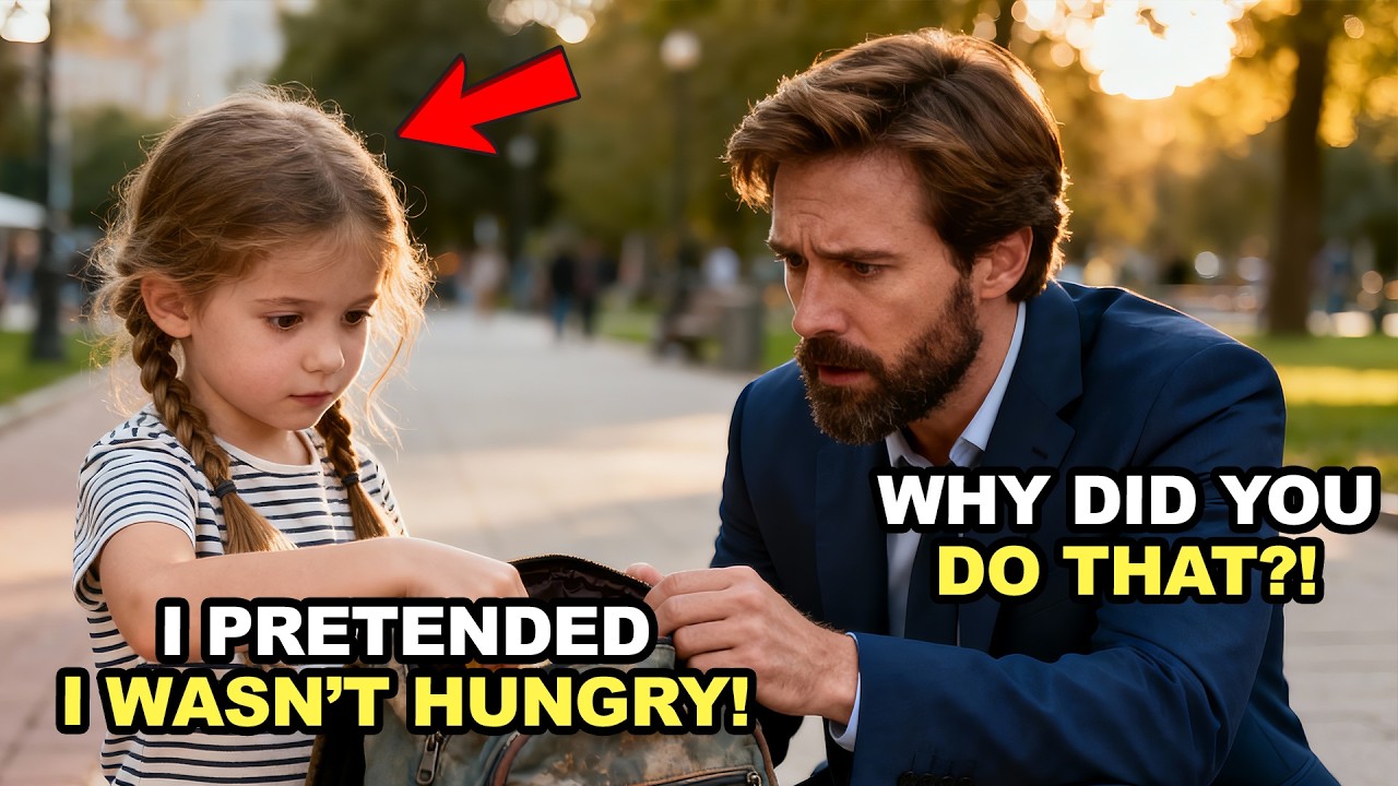 POOR GIRL HIDES HUNGER WITH A SMILE — BILLIONAIRE CEO OPENS HER BAG AND BREAKS DOWN