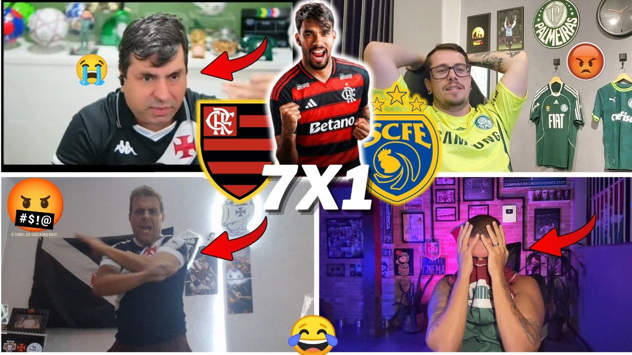 REAÇÕES DOS RIVAIS SECANDO O MENGÃO | DE ELIMINADO A CLASSIFICADO | FLAMENGO 7 X 1 SAMPAIO CORRÊA