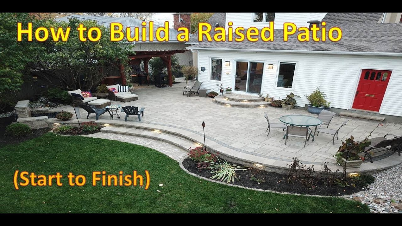 How to Build a Raised Patio (Time Lapse) with Techo-Bloc Blu60
