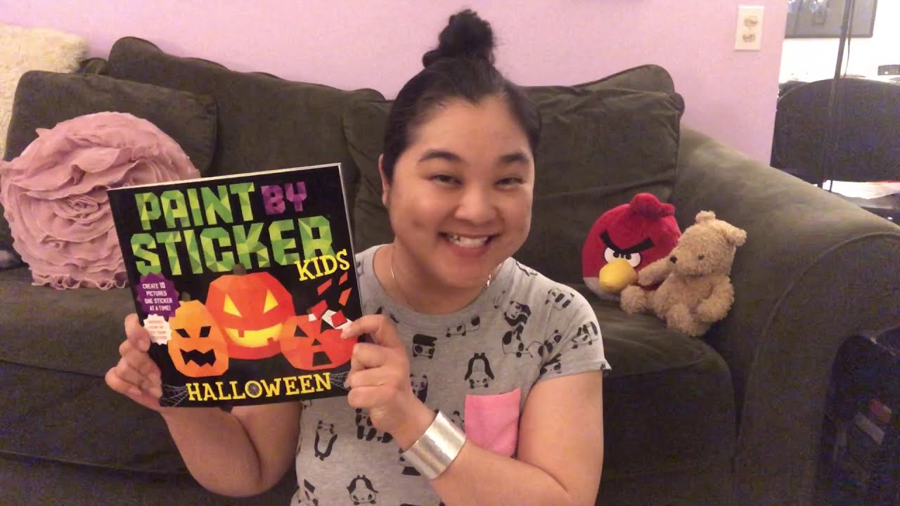 PART 2 - HALLOWEEN UNBOXING #3 - PAINT WITH STICKERS ACTIVITY BOOK - JOIN ME!