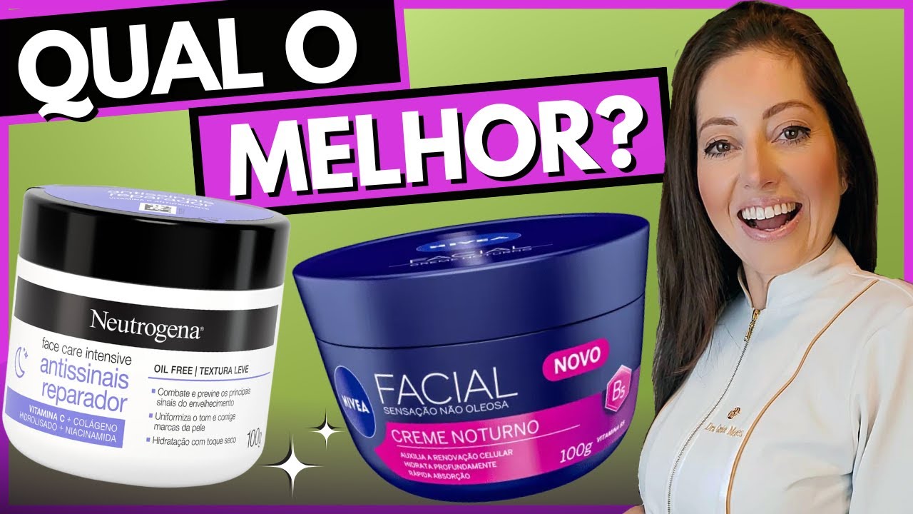COMPARATIVO Cremes Noturnos: NIVEA x NEUTROGENA - Qual Escolher? Qual é Melhor?