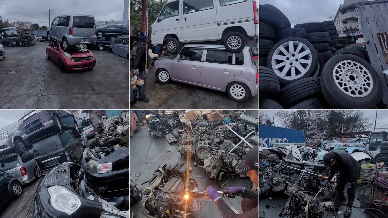 Car dismantling business in japan🚘/Car spare parts/whole sale/All Japanese car spare parts