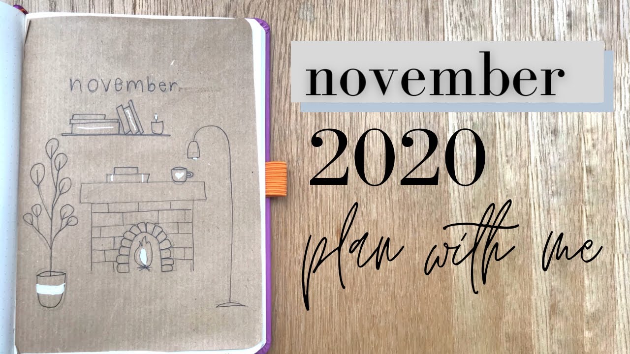 November 2020 PLAN WITH ME | Bullet Journal Setup (cosy & autumny theme)