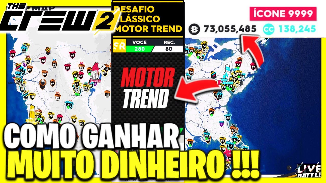 COMO GANHAR MUITO DINHEIRO NO THE CREW 2 (MOTOR TREND)