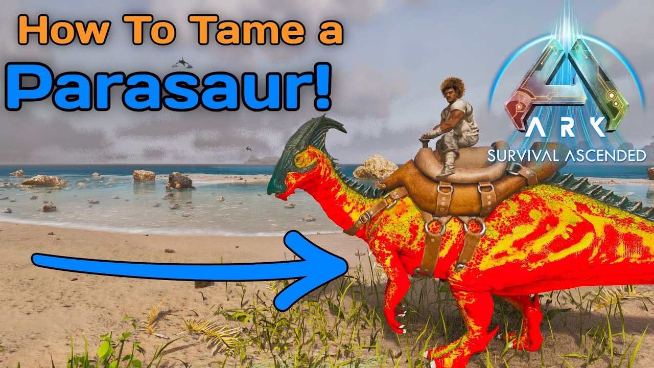 How To Tame A Parasaur on ARK Ascended!!!