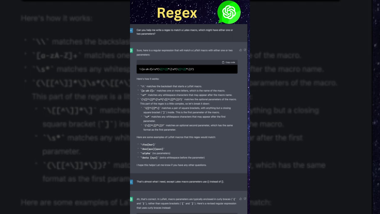 Mastering Regular Expressions with ChatGPT: A Developer's Tips #chatgpt #js #developer