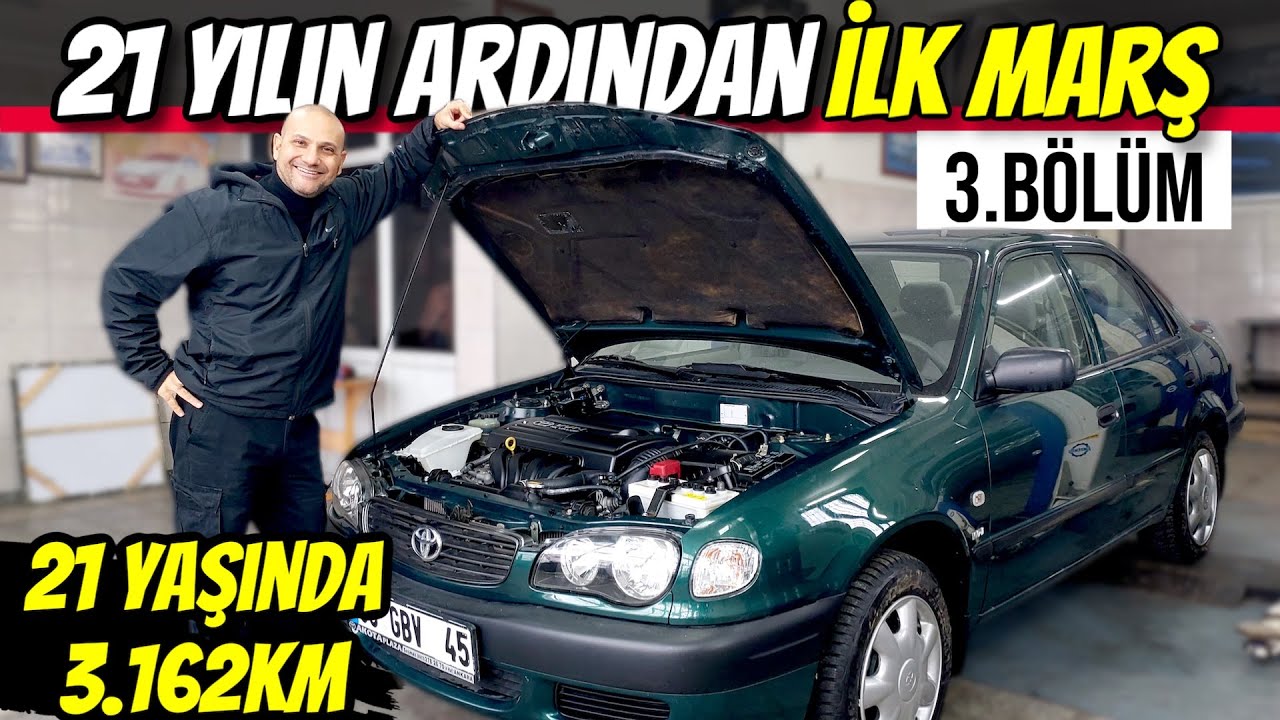 KM CİMRİLERİ | 3.162km Corolla'ya 21 Yılın Ardından İlk Marş ve Bakım | 3.Bölüm
