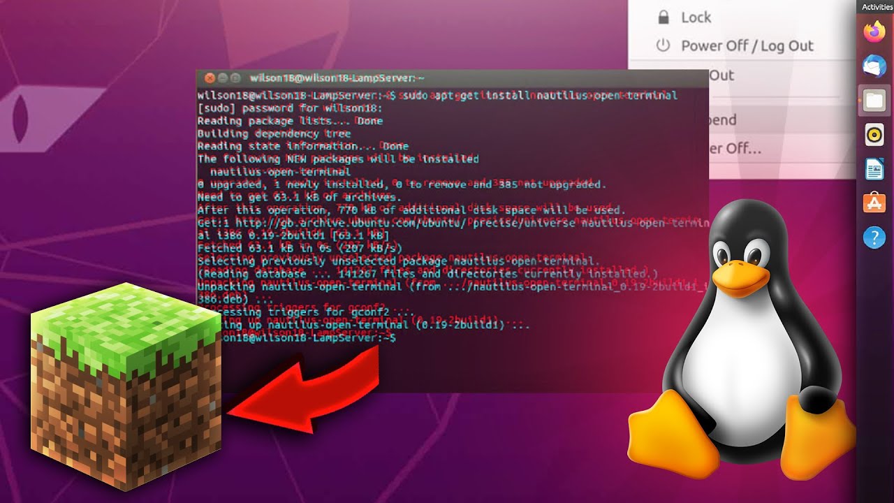 Playing Minecraft on LINUX...