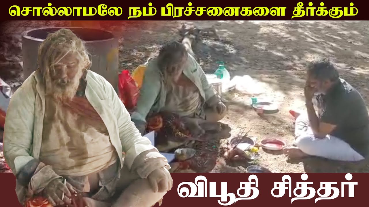 சொல்லாமலே நம் பிரச்சனைகளை தீர்க்கும் ! விபூதி சித்தர் | பொள்ளாச்சி | நல்ல நேரம் நாகராஜ்
