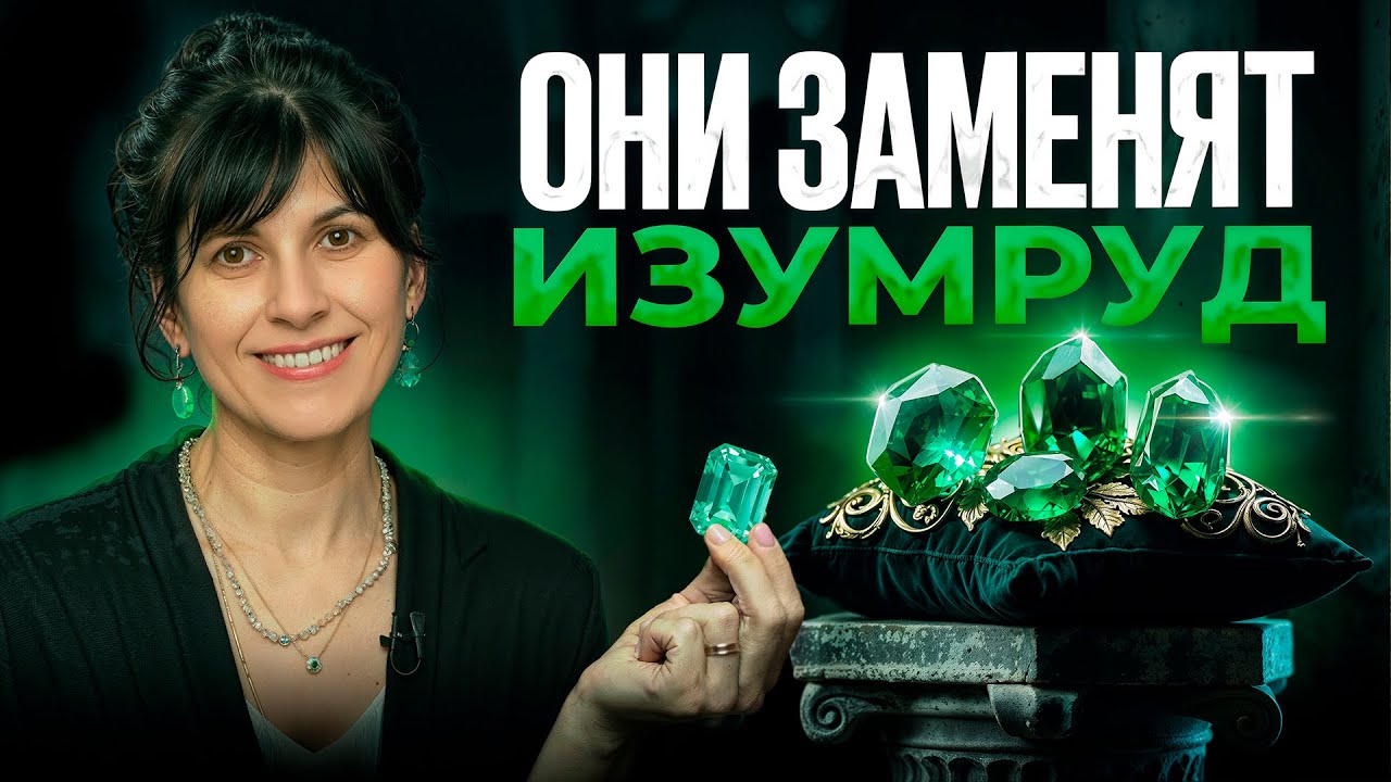 ТОП 4 зеленых камня, которые могут заменить ИЗУМРУД!