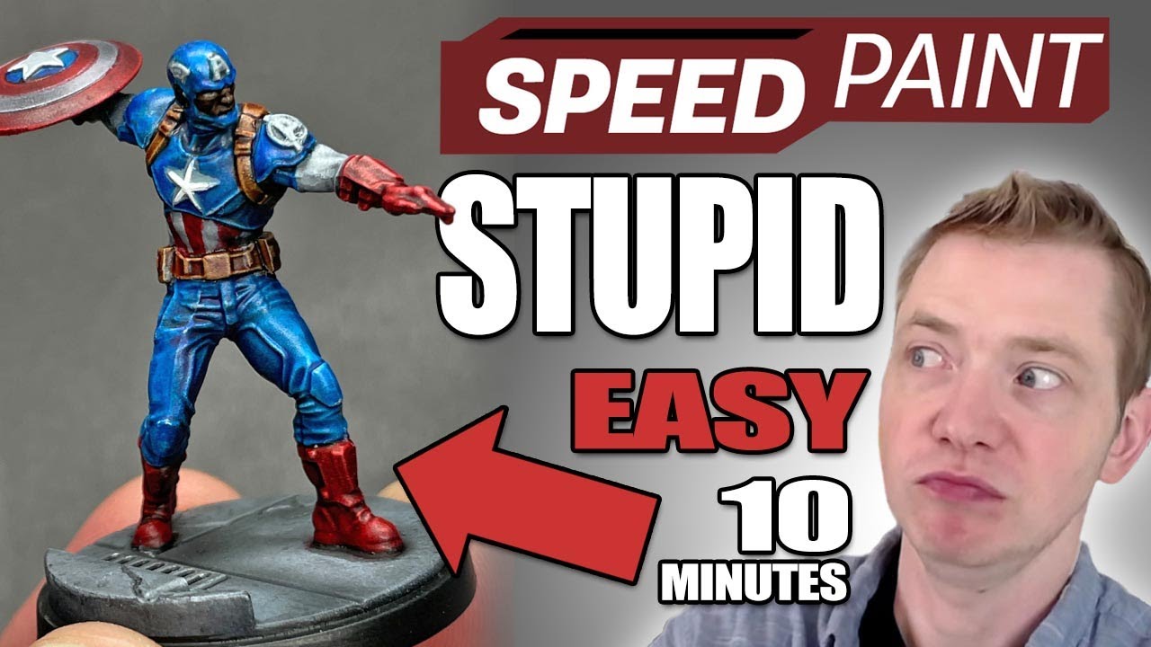 Миниатюры Speedpaint Marvel Crisis Protocol за считанные минуты: обучающее видео