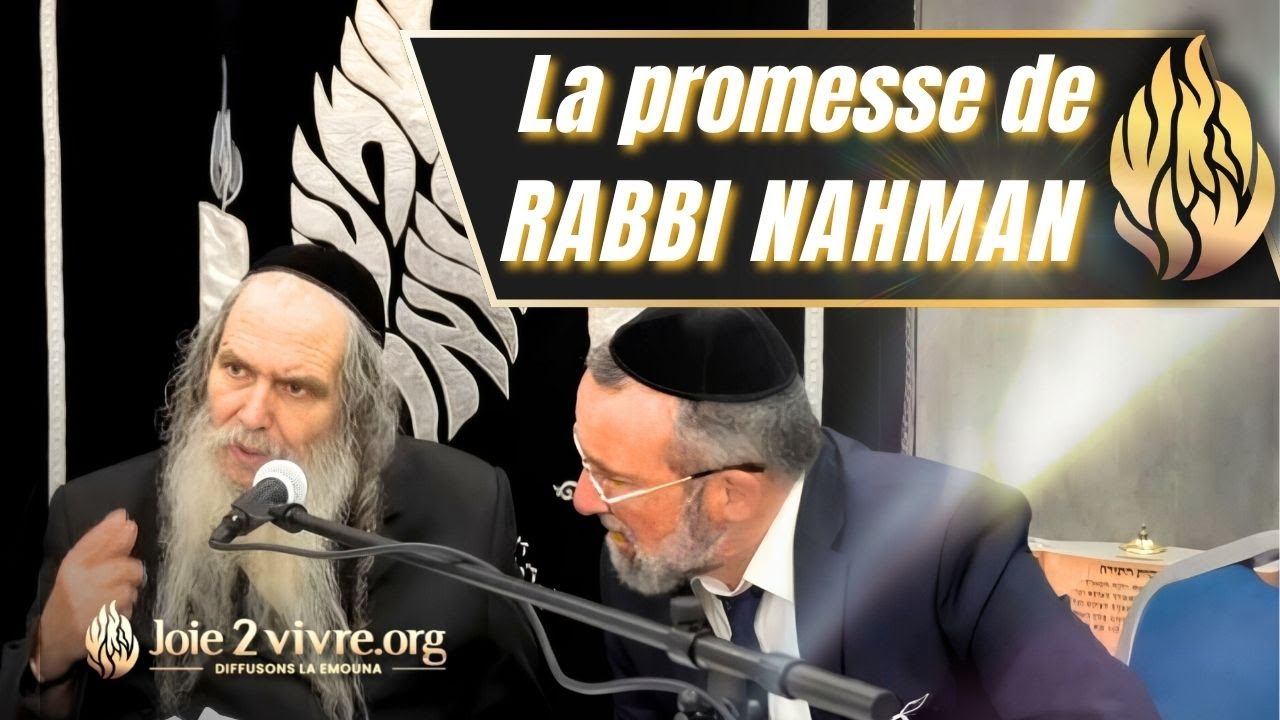 Rav Arouch: La promesse de Rabbi Na'hman 💫 — une promesse capable de transformer une vie entière.