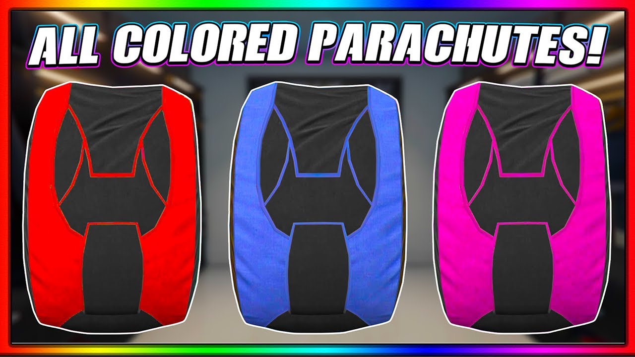 GTA 5 HOW TO GET ALL COLORED PARACHUTE BAGS! *AFTER PATCH 1.65* | GTA Online