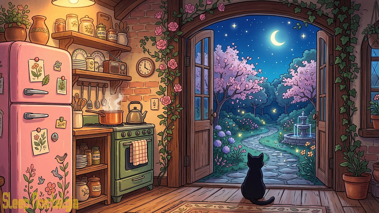 beautiful quiet life on a soft cottagecore evening 🌼 vintage music for relaxation | cozy spring jazz