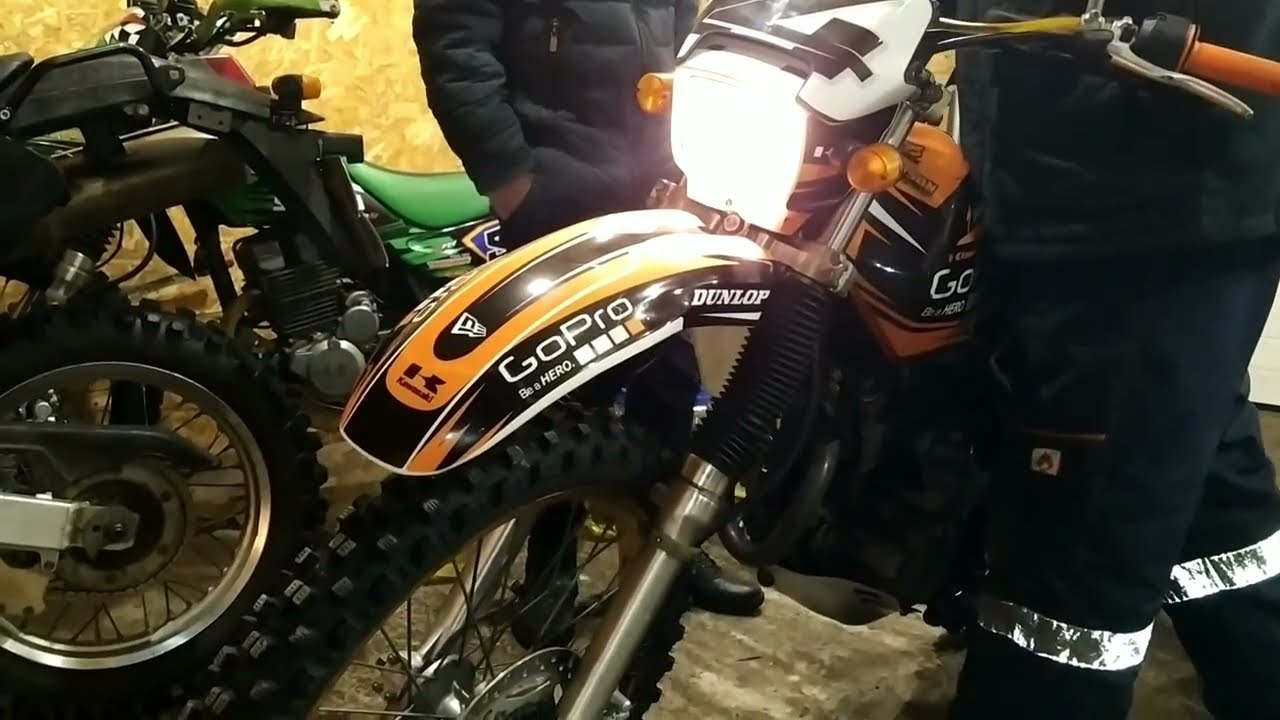 🔵 Kawasaki Super Sherpa KL250. Посмотрели мотоцикл