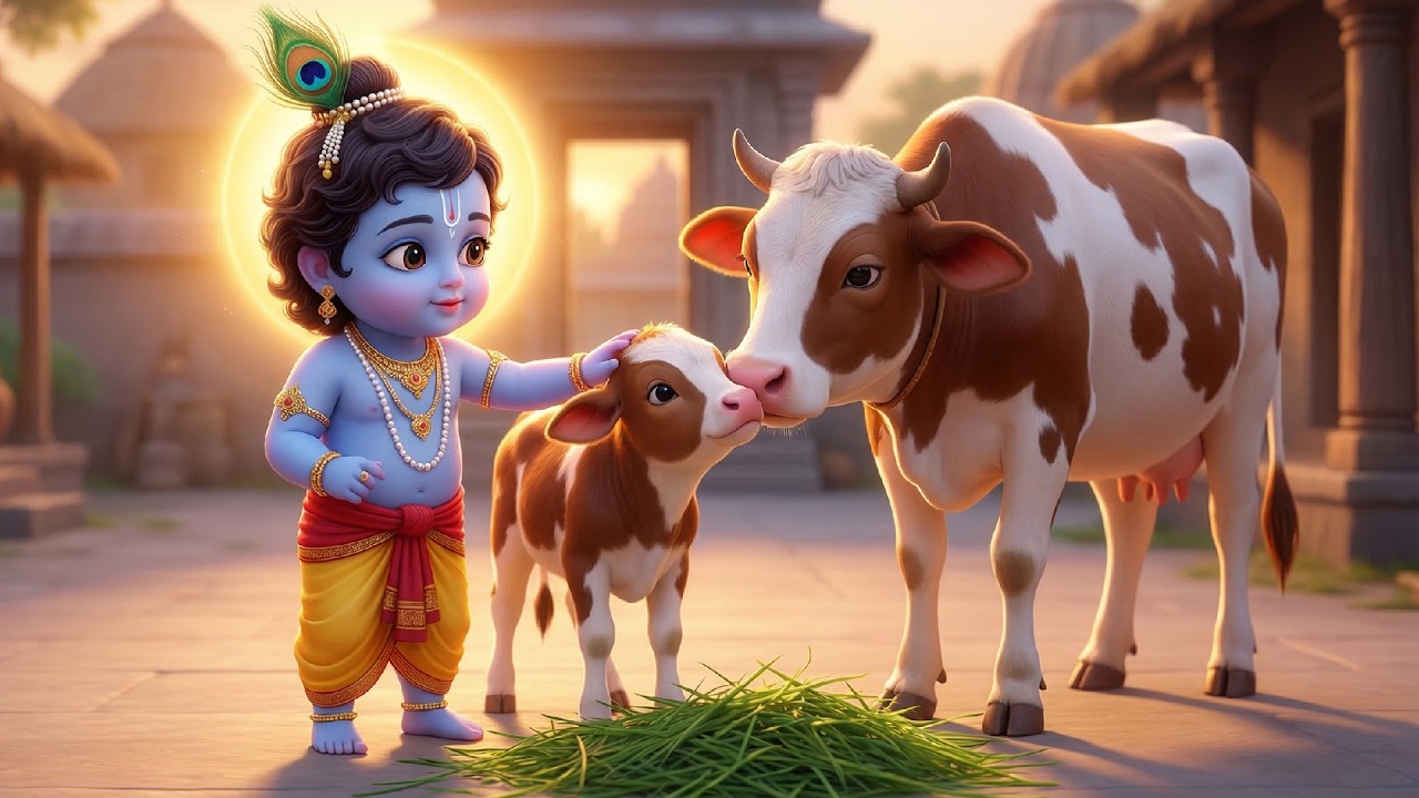 छोटी छोटी गैया छोटे छोटे ग्वाल। Choti Choti Gaiya Chote Chote Gwal। #kanha #krishna #krishnabhajan