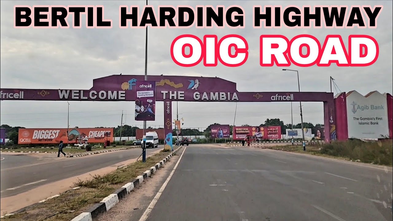 Banjul International Airport to OIC Road | Full Drive Gambia 2026 Bertil Harding Highway Full Tour