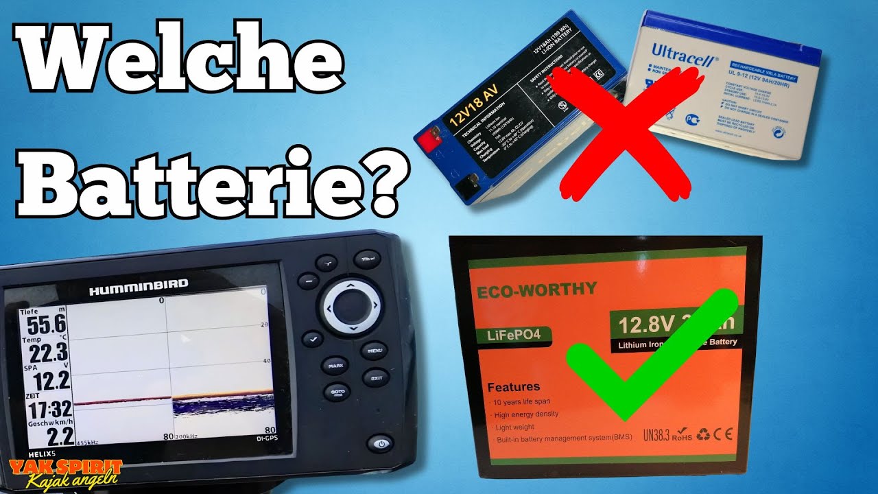 Die richtige Batterie fürs Echolot – so findest du sie!
