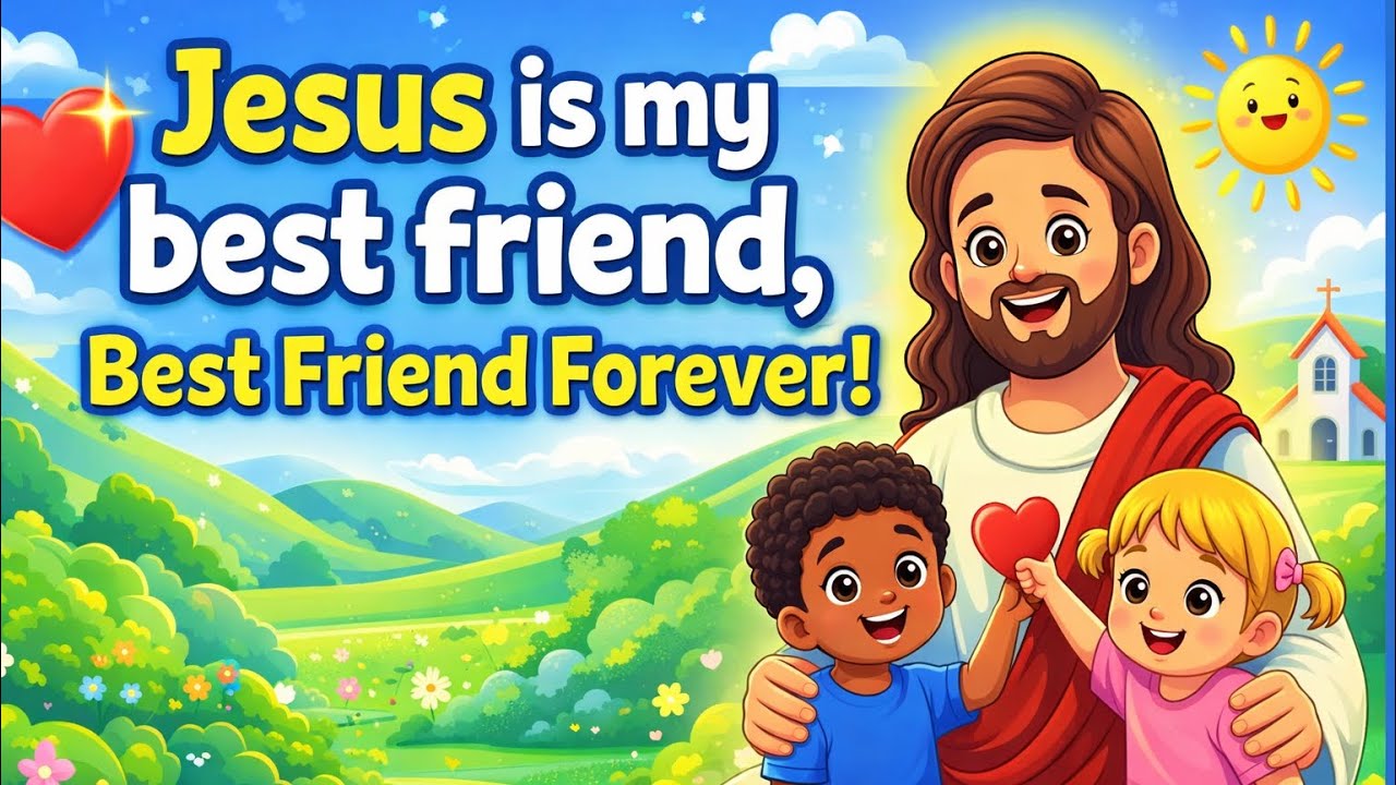 Jesus Is My Best Friend 💛 | Christian Kids Song | Cute Cartoon Song for Children
