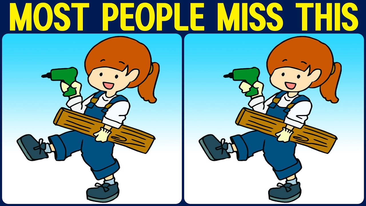 [Spot the Difference Brain Training]  If you solve this puzzle, you are a genius!