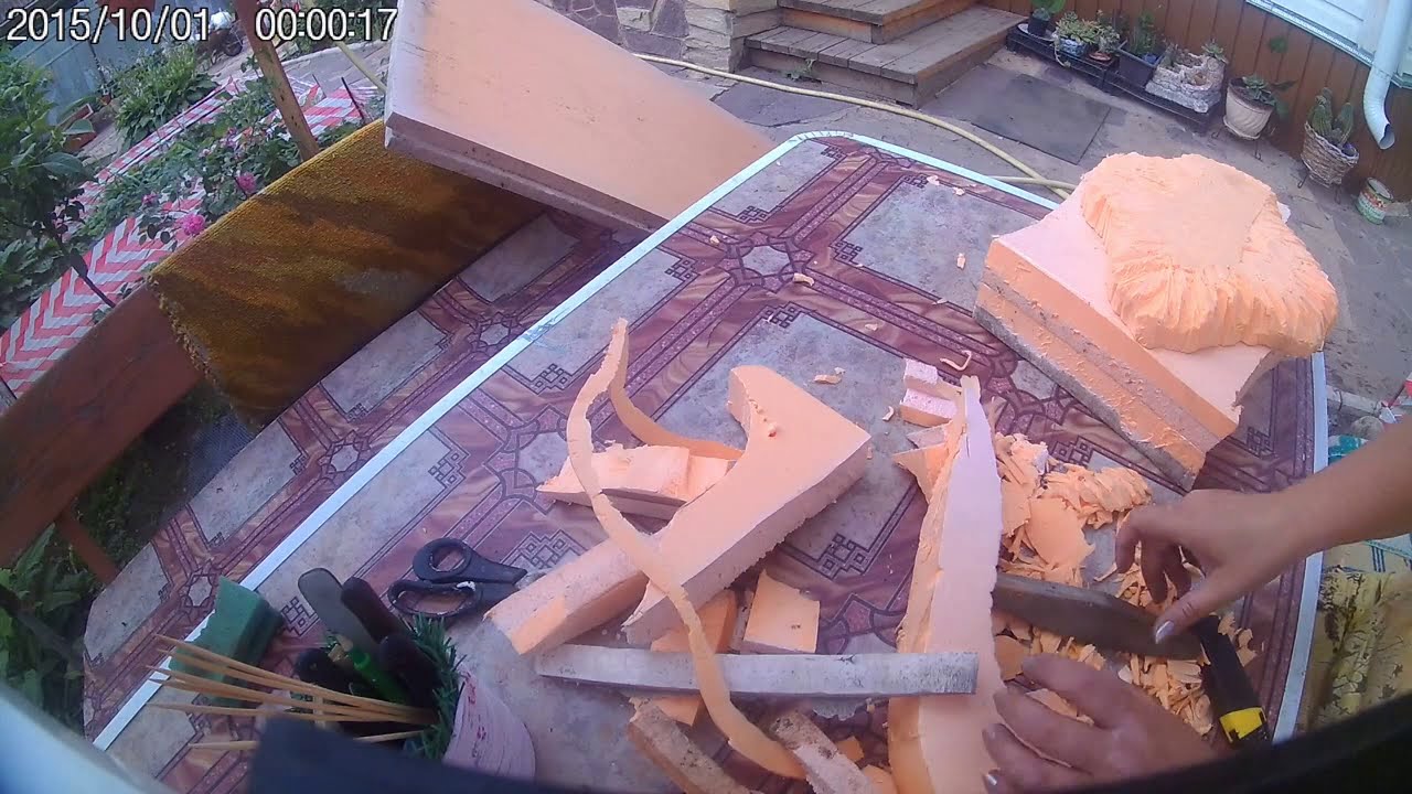 МАНЕКЕН ИЗ ПЕНОПЛЕКСА СВОИМИ РУКАМИ.MANNEQUIN FROM FOAM POLYSTYRENE