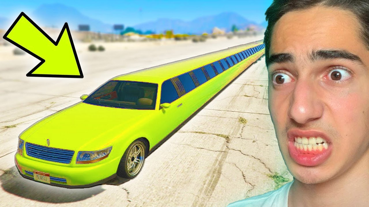 پرتاب کردن دراز ترین ماشین جی تی ای 😱🚀 GTA V JUMP CAR #1