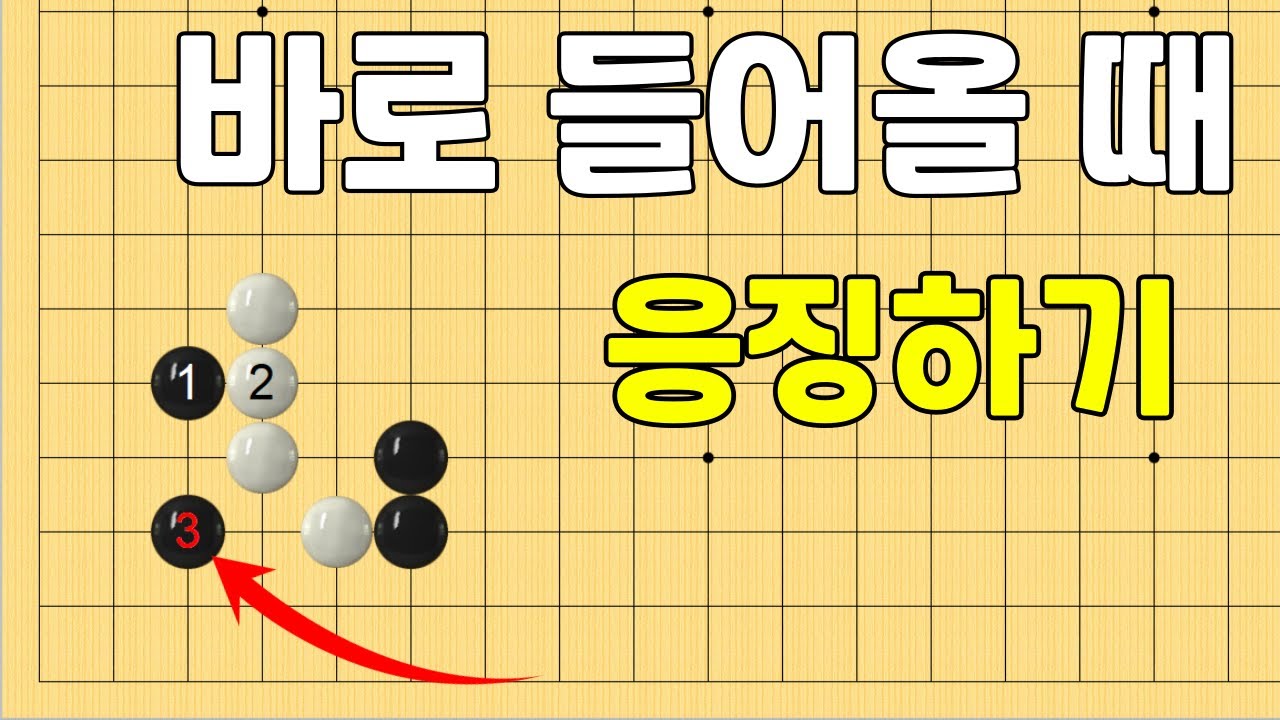 [초반50수] 화점정석,  삼삼 바로 들어올 때 - 응징하기
