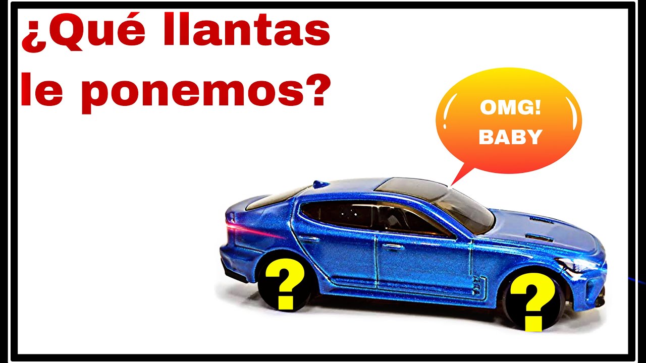 Cambiando llantas a un hot wheels básico por unas de impresión 3D