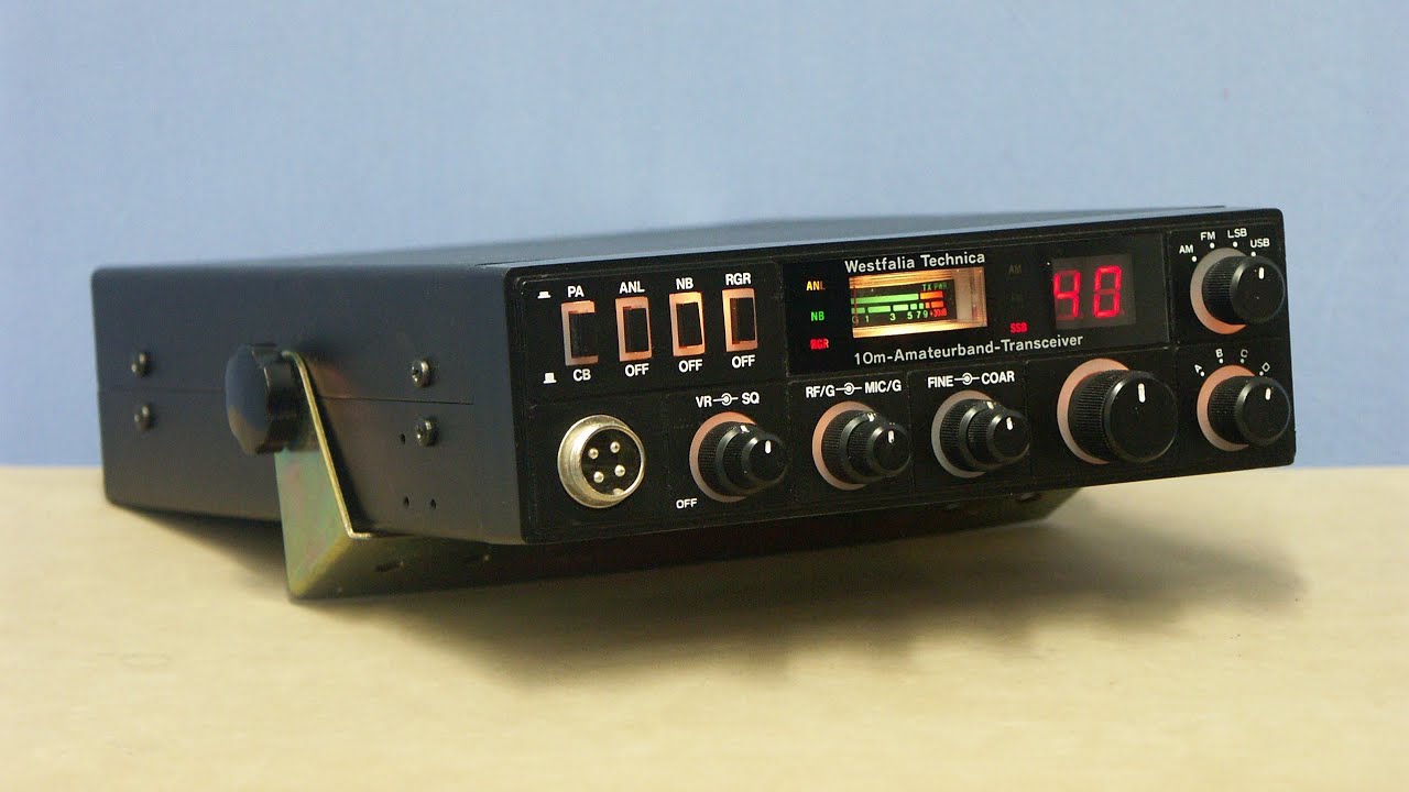 Westfalia Technica 10m Amateurband Transceiver (strange radio)