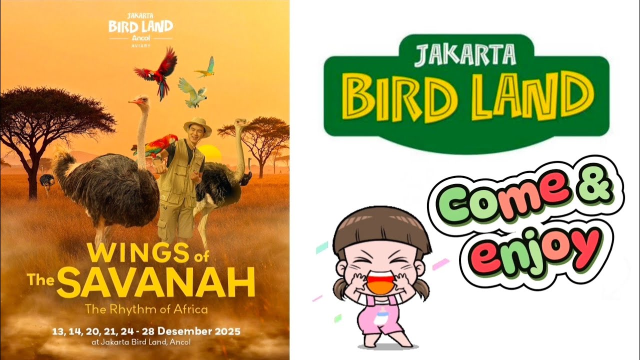 Веселый отдых с семьей в Jakarta Bird Land Ancol