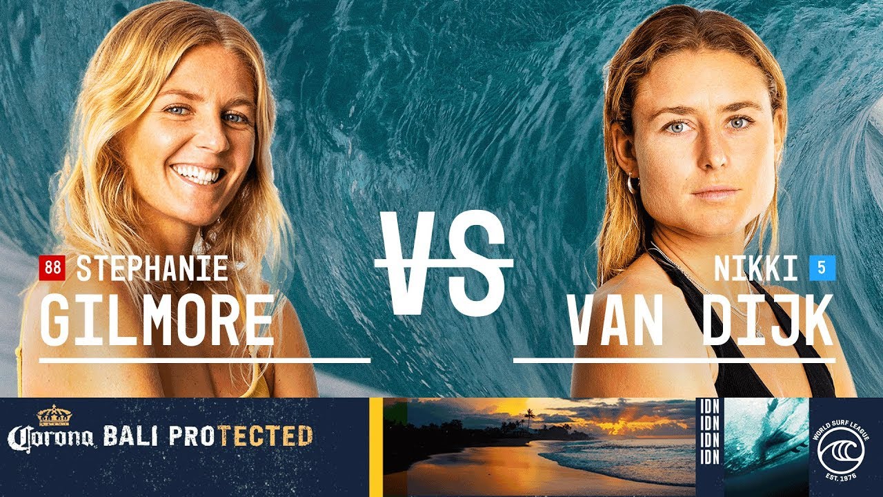 Stephanie Gilmore vs. Nikki Van Dijk - Semifinals, Heat 2 - Corona Bali Protected W 2019