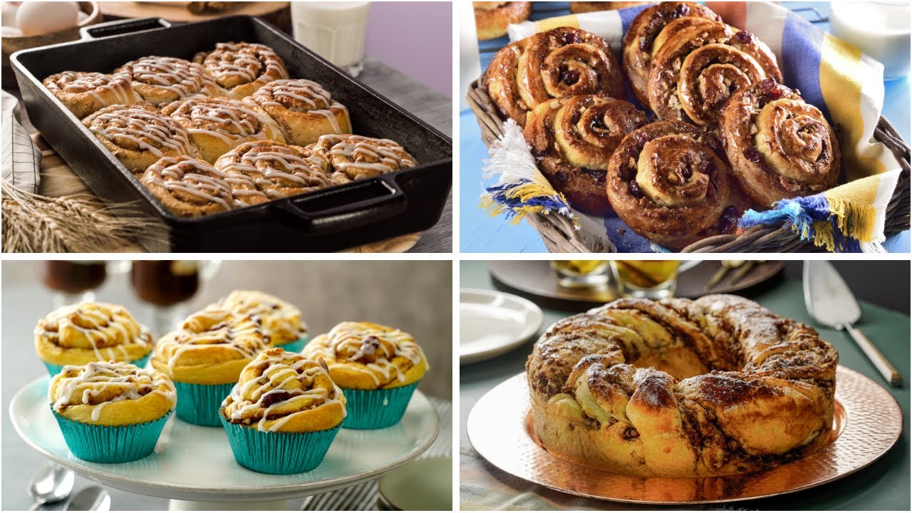 4 Formas de Preparar Roles de Canela | Recetas de pan dulce