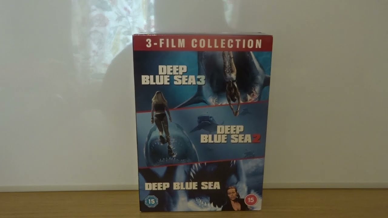 Deep Blue Sea 1-3 (UK) DVD Unboxing
