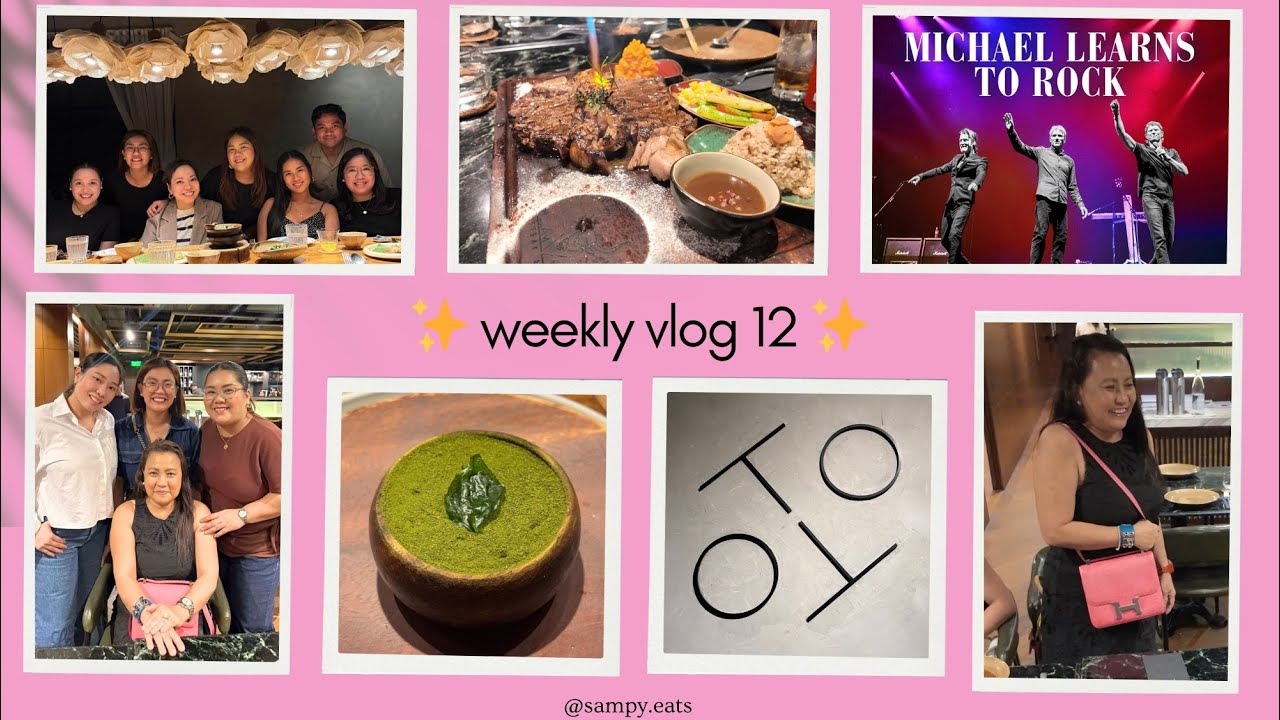 ✨WEEKLY VLOG 12 ✨- Michael Learns to Rock concert 🎶 - TOYO EATERY ⭐️ michelin  - Mom’s birthday🎂🥩