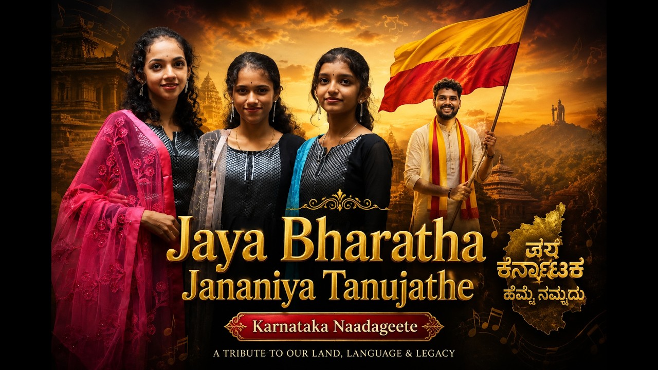 ನಾಡಗೀತೆ |  ಕುವೆಂಪು ಗೀತೆಗಳು - Karnataka Naadageete - Jai Bharatha Jananiya