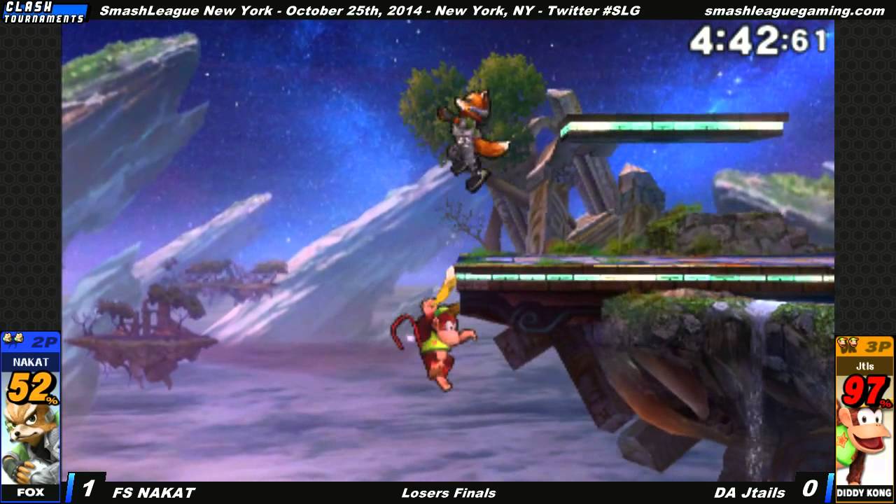 SmashLeague NY 3DS Losers Finals - Jtails vs FS NAKAT - Smash 3DS