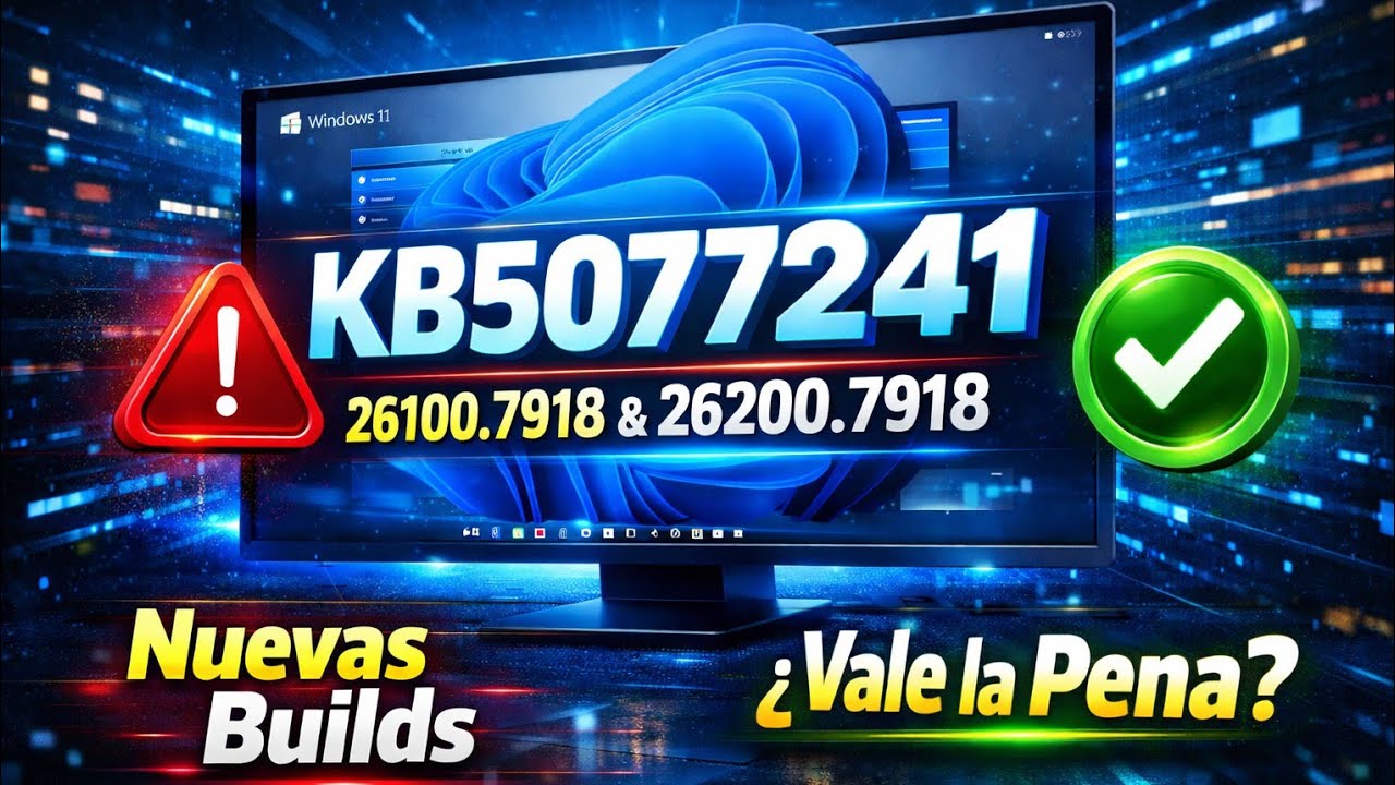 Windows 11 25H2 Build 26100.7918 y 26200.7918 – Actualización KB5077241 Explicada