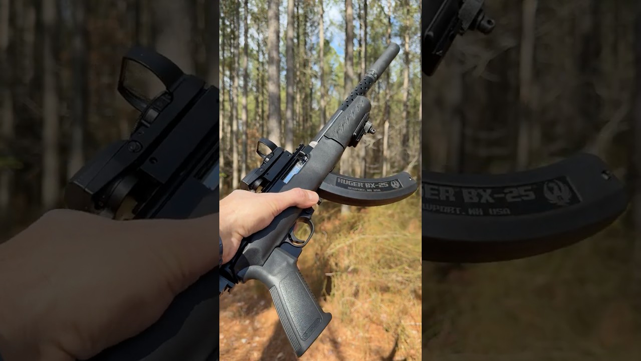 Suppressed Ruger 22 Charger Pistol