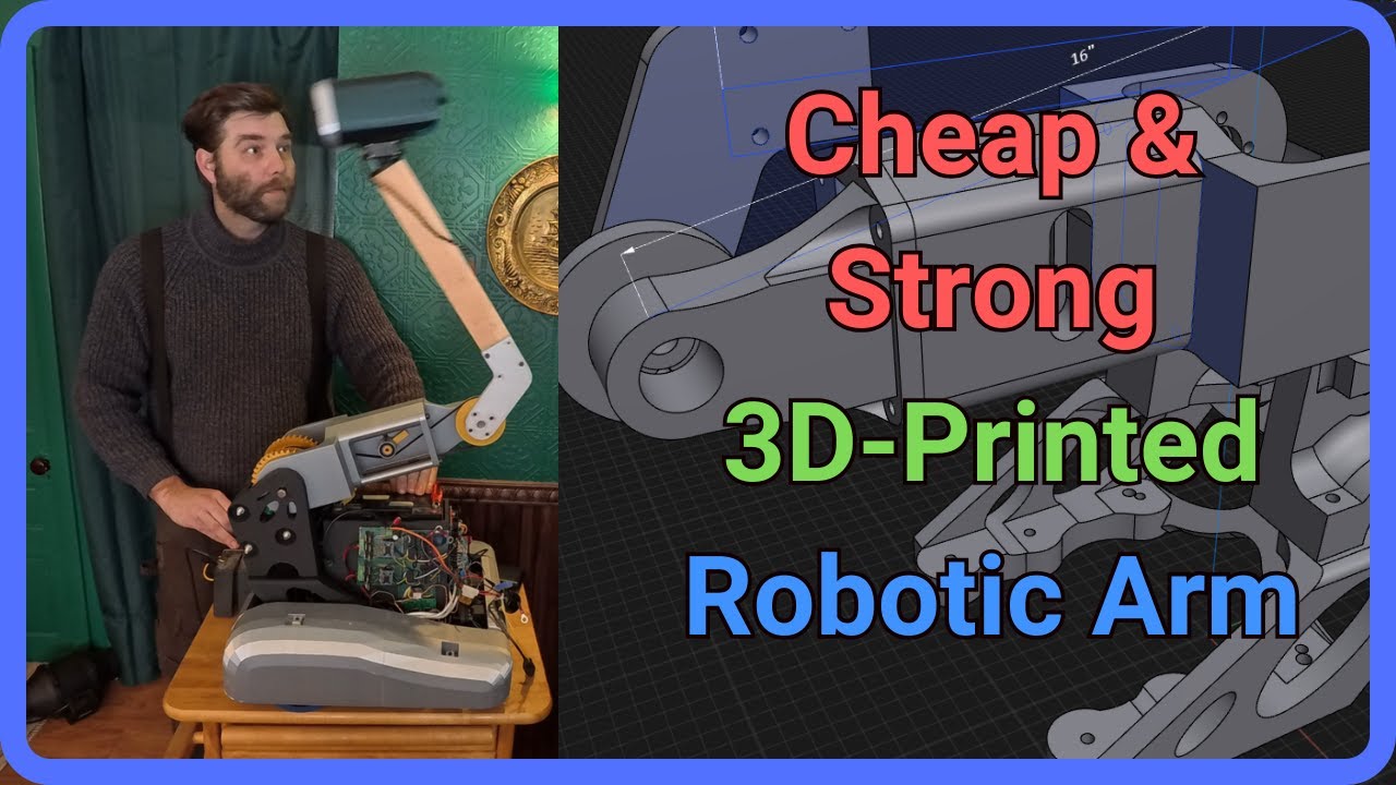 Building a Strong and Budget-Friendly 3D-Printed Robotic Arm for my Household Robot
