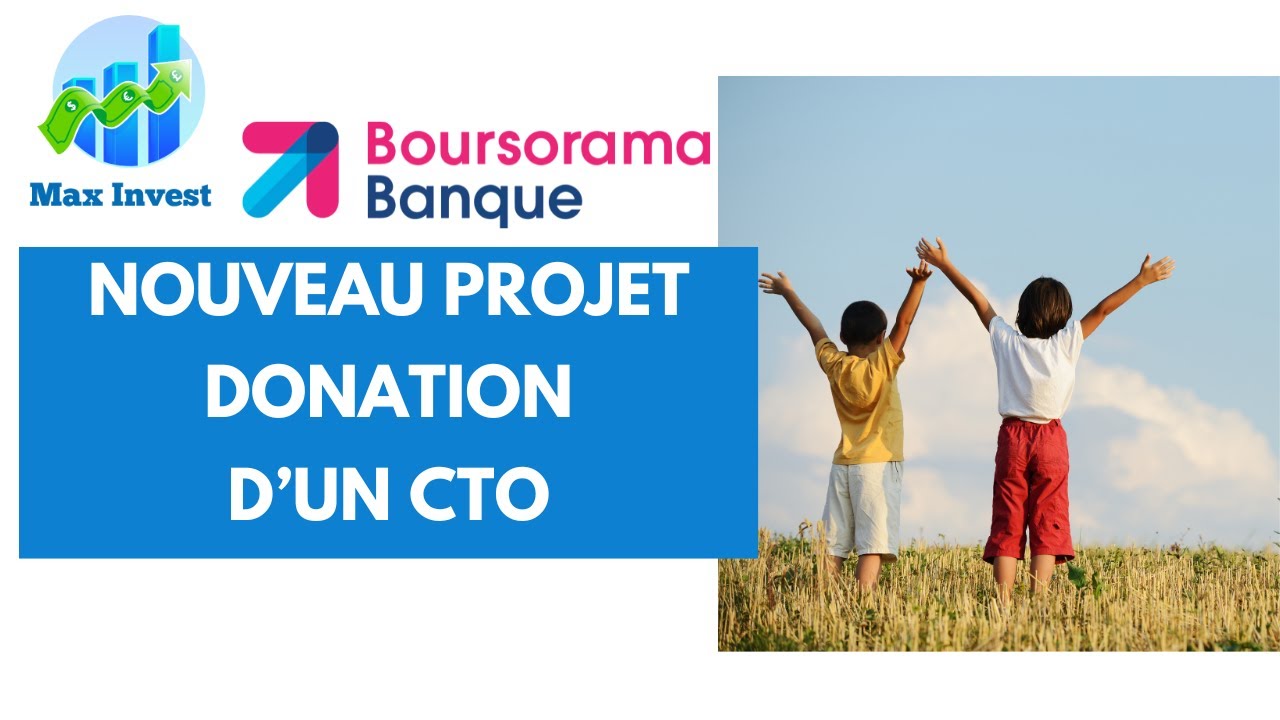 Donation &agrave; ses enfants d'un compte titre ordinaire (CTO)